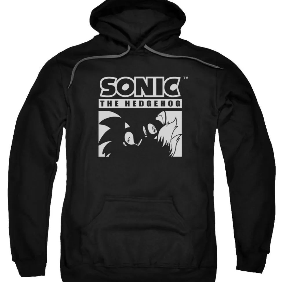 Colorless Motion Sonic Block Black Hoodie>SEGA Sale