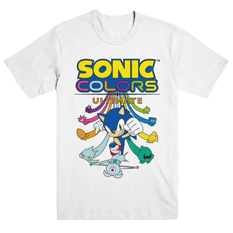 Sonic Colors Character Unisex White Tee>SEGA Online
